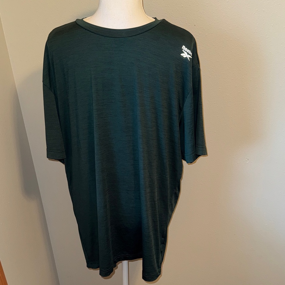 Men’s Reebok Dri-Fit Shirt Dark Green Large